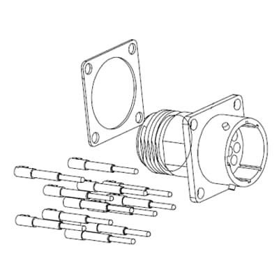2TLA020003R0700 JSHK1-C Male chassis plug